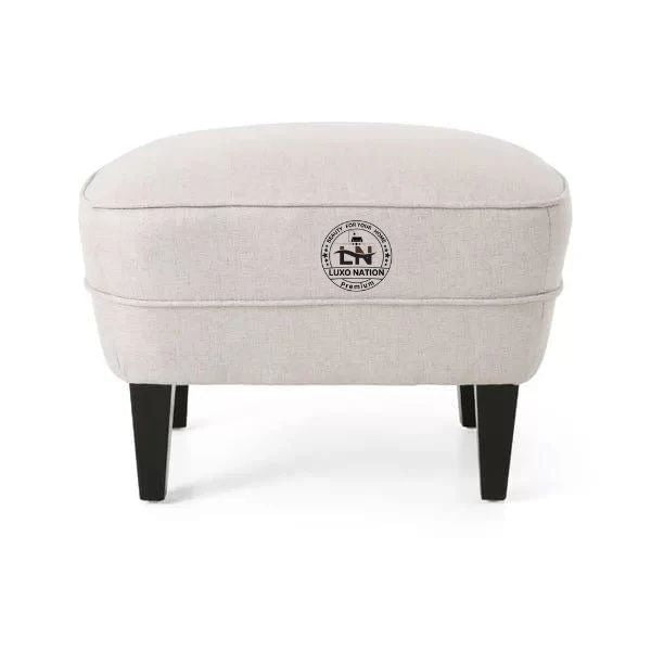 Luxo Nation Designer Armchair with Ottoman – Modern Lounge Chair Combo